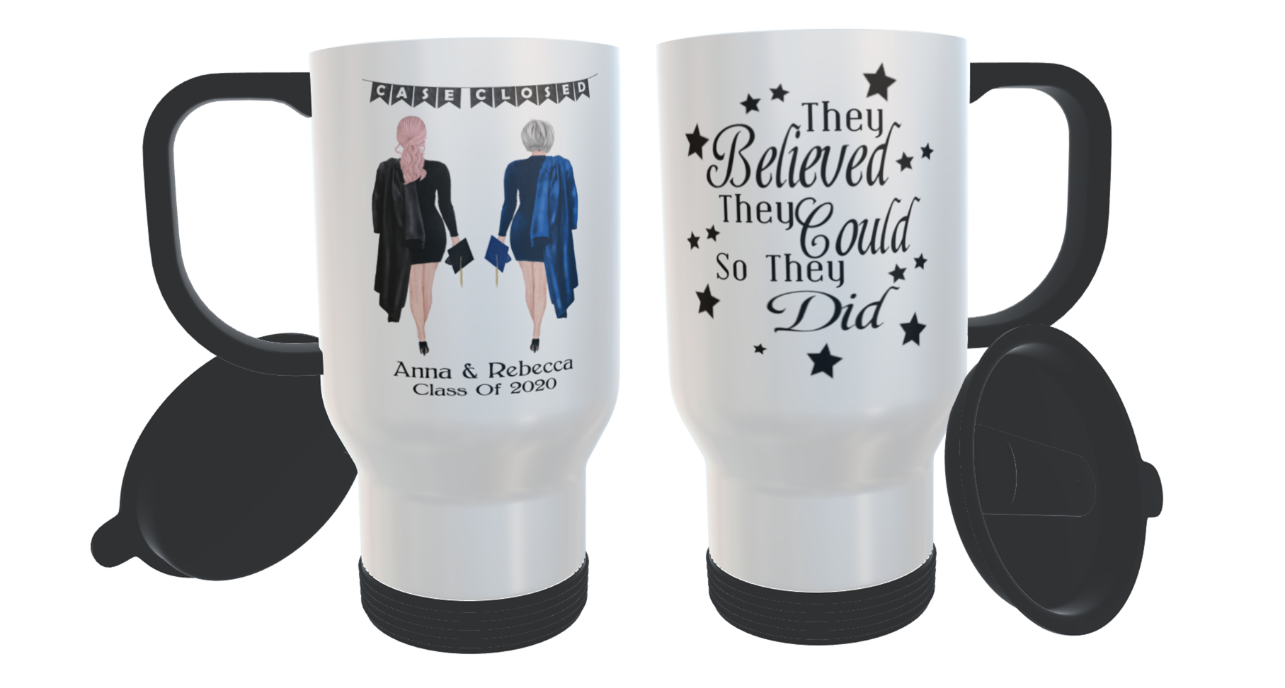 Graduation Travel Mug Female Students, Custom graduation Mug - Click Image to Close